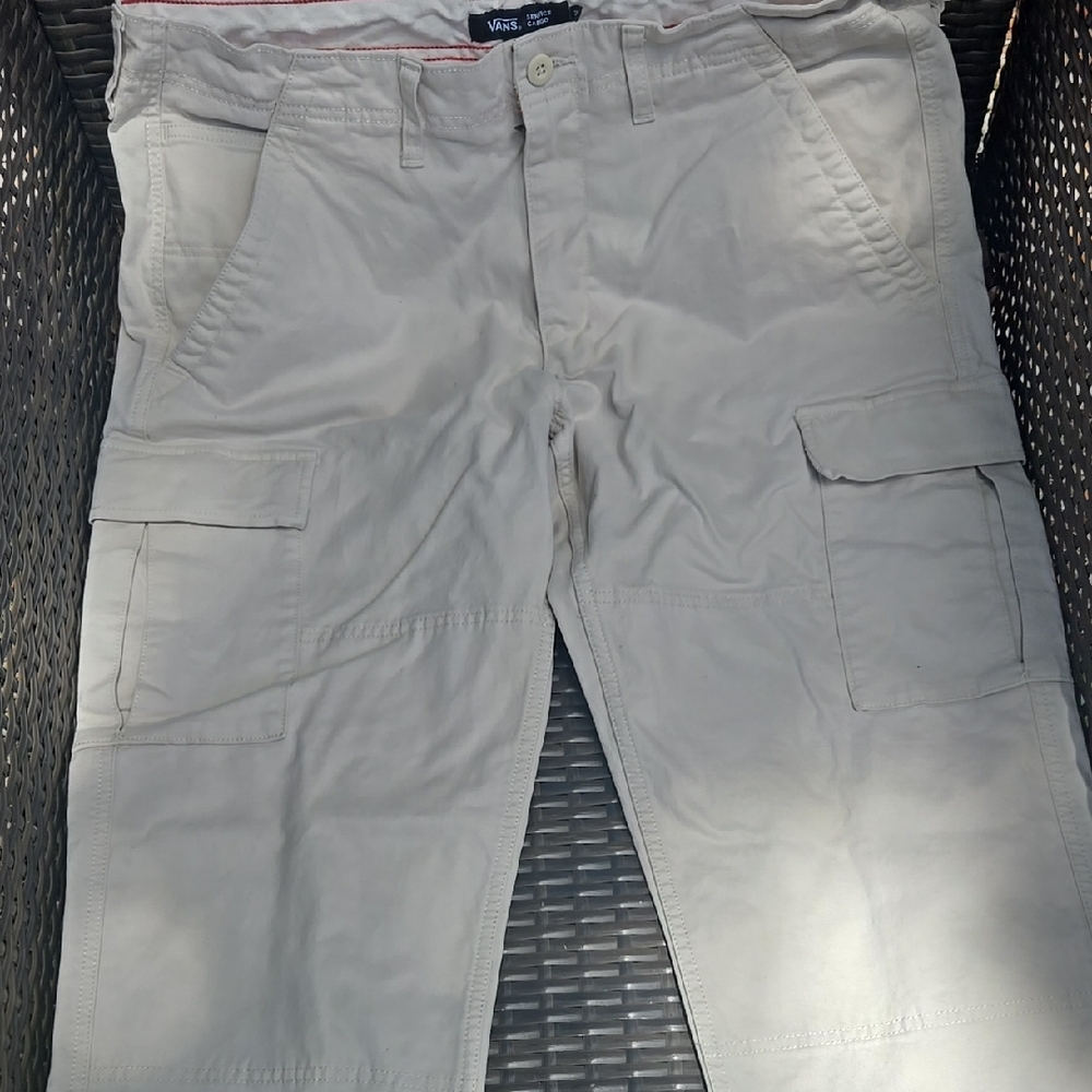 Men's Beige Cargo Shorts